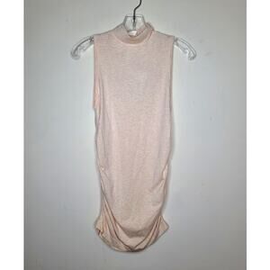 NWT Fabletics Kathie sleeveless high neck mock neck ruched tank top - SMALL